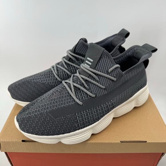 HUHV Flow 360 Cloud Grey Charcoal Recovery Running Sneakers Mens 11 Womens 14 main image 9